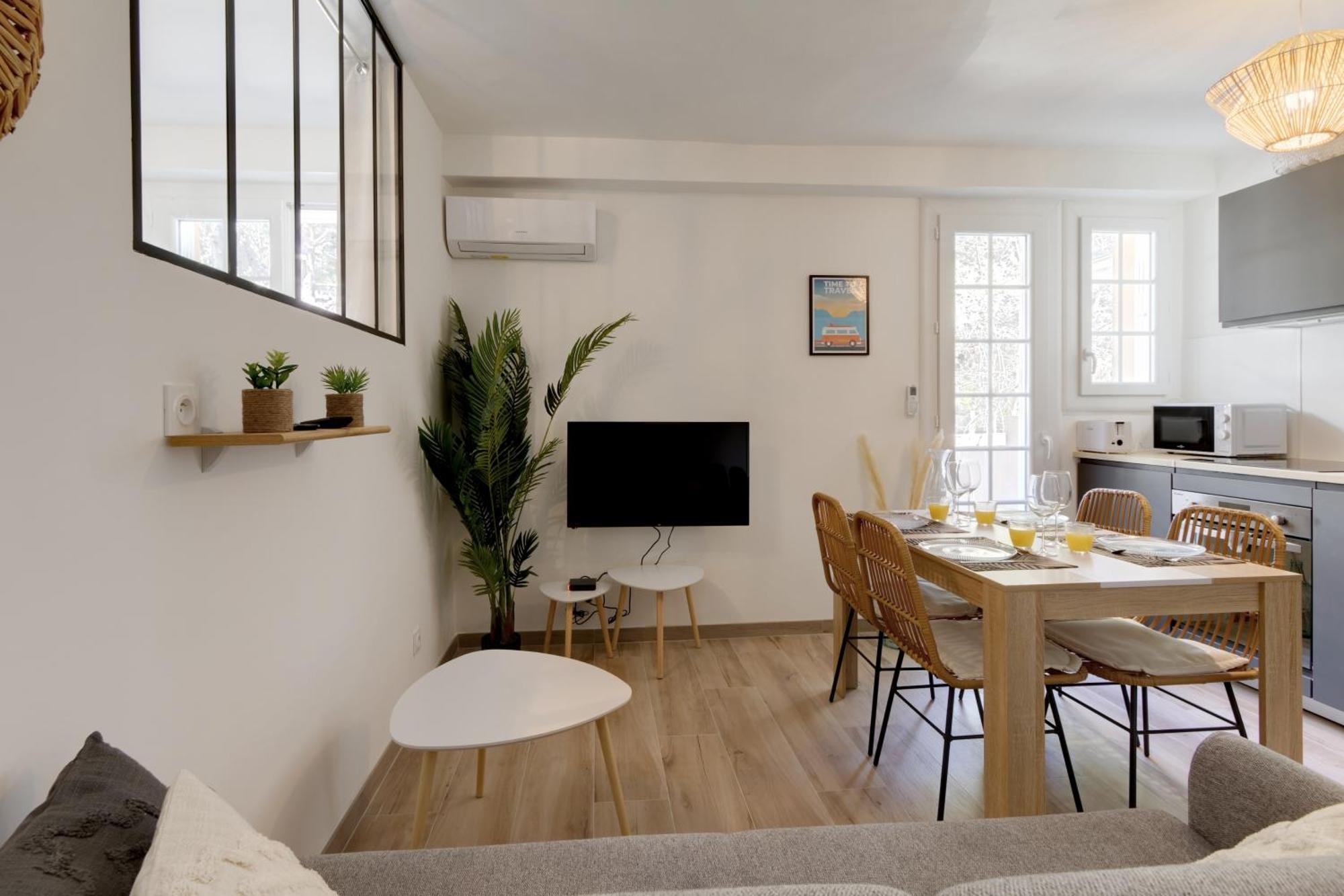 016- T2 Tropisme, Appart 1 Chambre,Clim,Wifi,Parking Montpellier Exterior foto