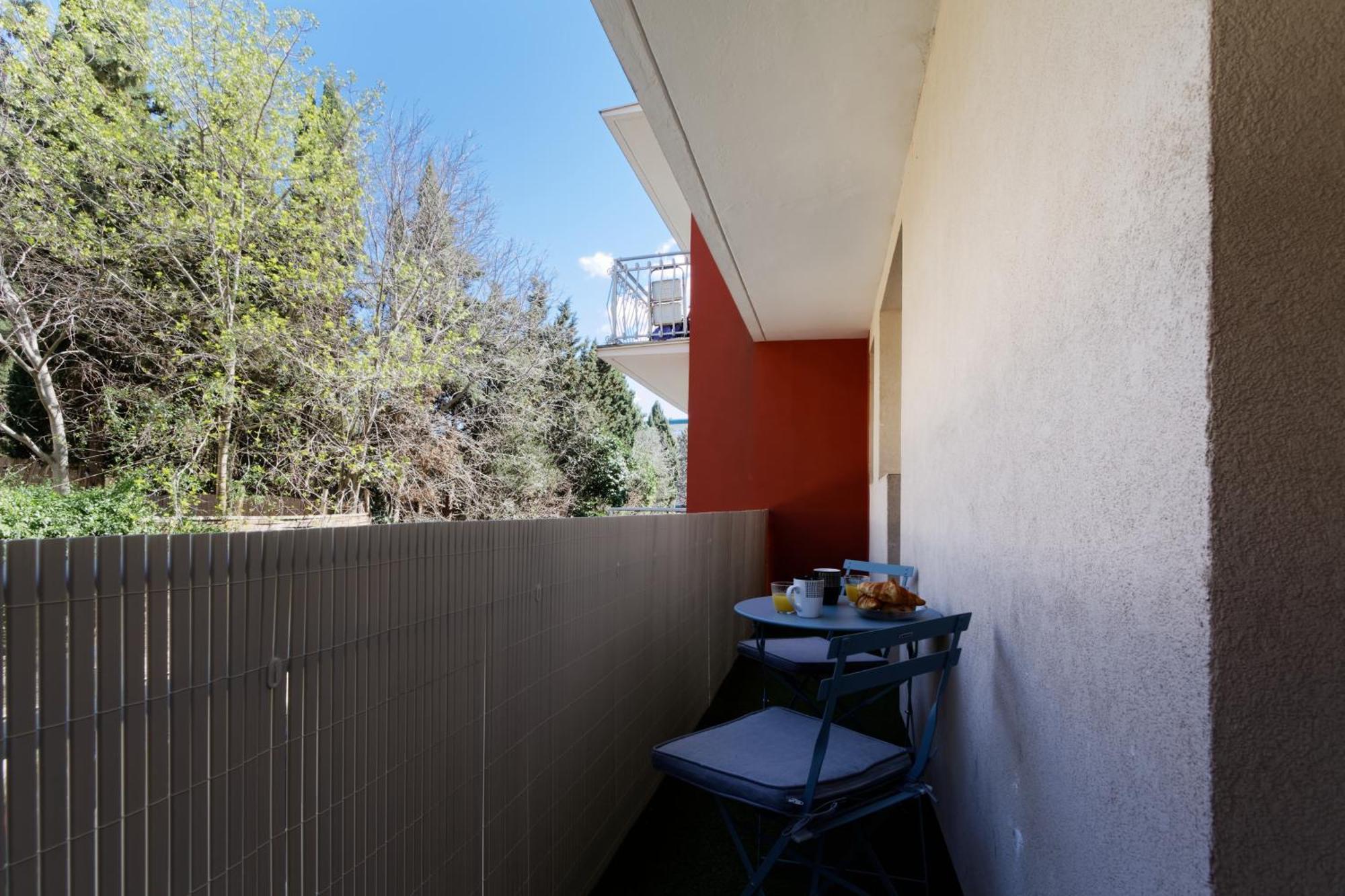 016- T2 Tropisme, Appart 1 Chambre,Clim,Wifi,Parking Montpellier Exterior foto