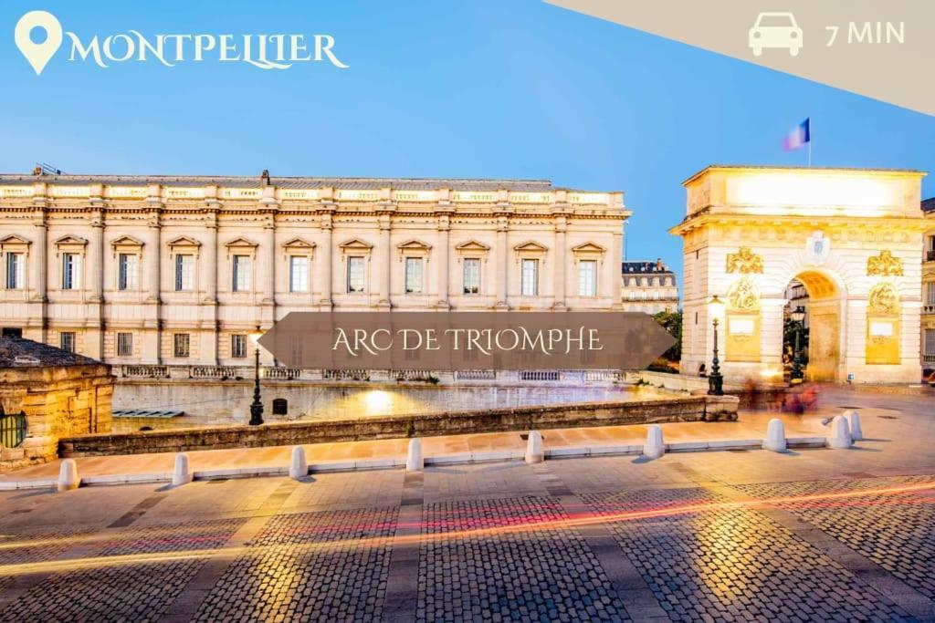 016- T2 Tropisme, Appart 1 Chambre,Clim,Wifi,Parking Montpellier Exterior foto
