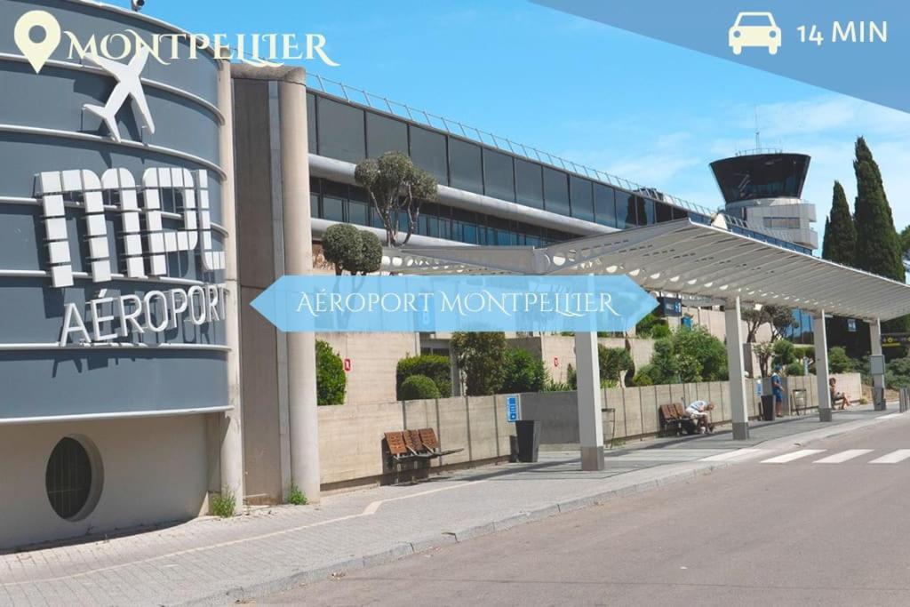 016- T2 Tropisme, Appart 1 Chambre,Clim,Wifi,Parking Montpellier Exterior foto